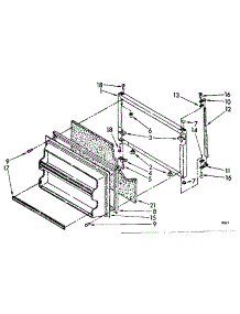 Freezer Door Parts parts for Kenmore Refrigerator 106.8678212 (1068678212, 106 8678212) from AppliancePartsPros.com