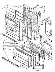 Door Parts parts for Kenmore Refrigerator 106.8679380 (1068679380, 106 8679380) from AppliancePartsPros.com