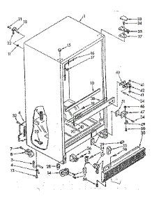 Cabinet Parts parts for Kenmore Refrigerator 106.8679380 (1068679380, 106 8679380) from AppliancePartsPros.com