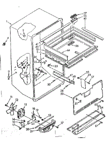 Interior Parts parts for Kenmore Refrigerator 106.8679380 (1068679380, 106 8679380) from AppliancePartsPros.com