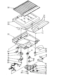 Compartment Separator parts for Kenmore Refrigerator 106.8688404 (1068688404, 106 8688404) from AppliancePartsPros.com