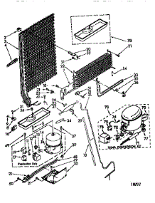 Unit parts for Kenmore Refrigerator 106.8688404 (1068688404, 106 8688404) from AppliancePartsPros.com