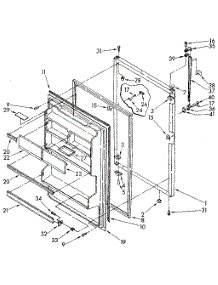 Refrigerator Door parts for Kenmore Refrigerator 106.8688404 (1068688404, 106 8688404) from AppliancePartsPros.com