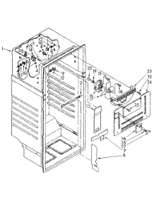 Liner parts for Kenmore Refrigerator 106.8688410 (1068688410, 106 8688410) from AppliancePartsPros.com