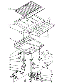 Compartment Separator parts for Kenmore Refrigerator 106.8688410 (1068688410, 106 8688410) from AppliancePartsPros.com