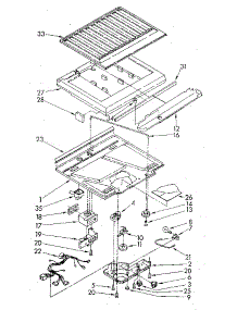 Compartment Separator parts for Kenmore Refrigerator 106.8688453 (1068688453, 106 8688453) from AppliancePartsPros.com