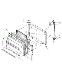 Freezer Door parts for Kenmore Refrigerator 106.8688453 (1068688453, 106 8688453) from AppliancePartsPros.com