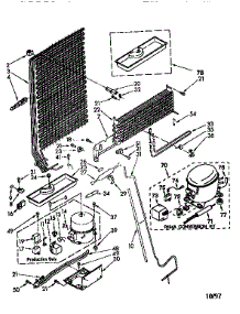 Unit parts for Kenmore Refrigerator 106.8688453 (1068688453, 106 8688453) from AppliancePartsPros.com