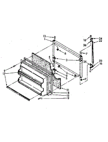 Freezer Door parts for Kenmore Refrigerator 106.8688530 (1068688530, 106 8688530) from AppliancePartsPros.com