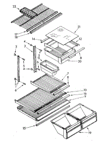 Shelf parts for Kenmore Refrigerator 106.8690366 (1068690366, 106 8690366) from AppliancePartsPros.com