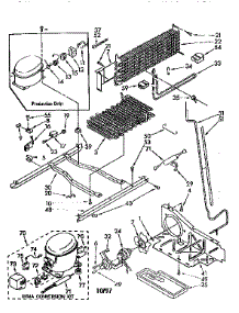 Unit parts for Kenmore Refrigerator 106.8690366 (1068690366, 106 8690366) from AppliancePartsPros.com