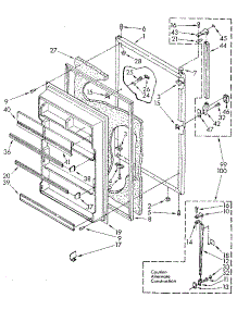 Refrigerator Door parts for Kenmore Refrigerator 106.8690366 (1068690366, 106 8690366) from AppliancePartsPros.com
