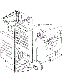 Liner parts for Kenmore Refrigerator 106.8692281 (1068692281, 106 8692281) from AppliancePartsPros.com