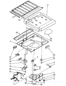 Compartment Separator parts for Kenmore Refrigerator 106.8692281 (1068692281, 106 8692281) from AppliancePartsPros.com