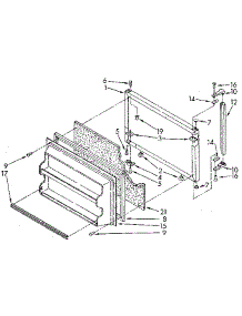 Freezer Door parts for Kenmore Refrigerator 106.8692281 (1068692281, 106 8692281) from AppliancePartsPros.com