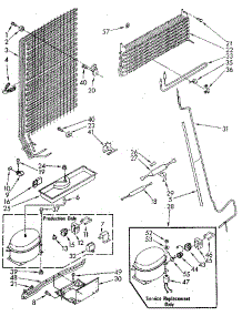 Unit parts for Kenmore Refrigerator 106.8692281 (1068692281, 106 8692281) from AppliancePartsPros.com