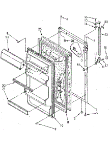 Refrigerator Door parts for Kenmore Refrigerator 106.8692281 (1068692281, 106 8692281) from AppliancePartsPros.com