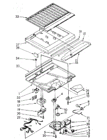 Compartment Separator parts for Kenmore Refrigerator 106.8694061 (1068694061, 106 8694061) from AppliancePartsPros.com