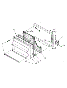 Freezer Door parts for Kenmore Refrigerator 106.8694061 (1068694061, 106 8694061) from AppliancePartsPros.com
