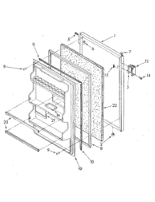 Refrigerator Door parts for Kenmore Refrigerator 106.8694061 (1068694061, 106 8694061) from AppliancePartsPros.com