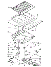 Compartment Separator parts for Kenmore Refrigerator 106.8694561 (1068694561, 106 8694561) from AppliancePartsPros.com