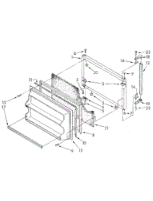 Freezer Door parts for Kenmore Refrigerator 106.8694561 (1068694561, 106 8694561) from AppliancePartsPros.com