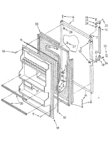 Refrigerator Door parts for Kenmore Refrigerator 106.8694561 (1068694561, 106 8694561) from AppliancePartsPros.com