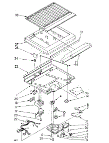 Compartment Separator parts for Kenmore Refrigerator 106.8696401 (1068696401, 106 8696401) from AppliancePartsPros.com