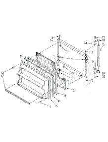 Freezer Door parts for Kenmore Refrigerator 106.8696401 (1068696401, 106 8696401) from AppliancePartsPros.com