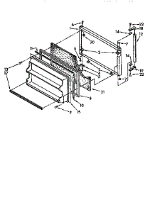 Freezer Door parts for Kenmore Refrigerator 106.8696402 (1068696402, 106 8696402) from AppliancePartsPros.com