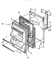 Refrigerator Door parts for Kenmore Refrigerator 106.8696402 (1068696402, 106 8696402) from AppliancePartsPros.com