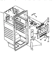 Liner parts for Kenmore Refrigerator 106.8696483 (1068696483, 106 8696483) from AppliancePartsPros.com