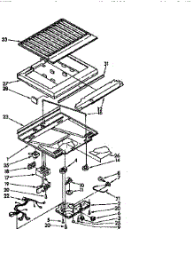 Compartment Separator parts for Kenmore Refrigerator 106.8696483 (1068696483, 106 8696483) from AppliancePartsPros.com
