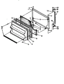 Freezer Door parts for Kenmore Refrigerator 106.8696483 (1068696483, 106 8696483) from AppliancePartsPros.com