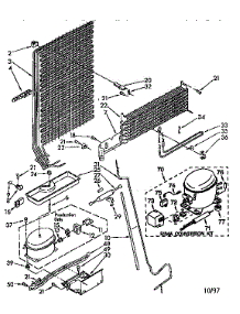 Unit parts for Kenmore Refrigerator 106.8698300 (1068698300, 106 8698300) from AppliancePartsPros.com
