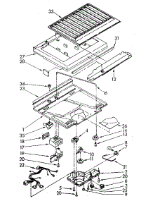 Compartment Separator parts for Kenmore Refrigerator 106.8698380 (1068698380, 106 8698380) from AppliancePartsPros.com