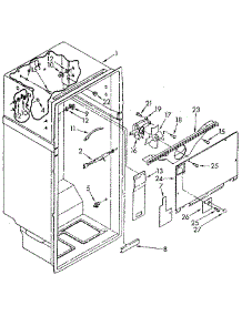 Liner parts for Kenmore Refrigerator 106.8698414 (1068698414, 106 8698414) from AppliancePartsPros.com