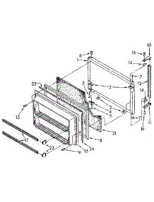 Freezer Door parts for Kenmore Refrigerator 106.8698414 (1068698414, 106 8698414) from AppliancePartsPros.com