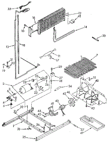 Unit parts for Kenmore Refrigerator 106.8698414 (1068698414, 106 8698414) from AppliancePartsPros.com