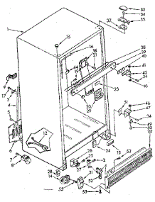 Cabinet Parts parts for Kenmore Refrigerator 106.8730572 (1068730572, 106 8730572) from AppliancePartsPros.com