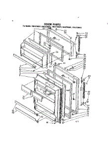 Door Parts parts for Kenmore Refrigerator 106.8730911 (1068730911, 106 8730911) from AppliancePartsPros.com
