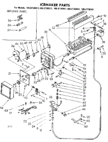 Icemaker Parts parts for Kenmore Refrigerator 106.8730911 (1068730911, 106 8730911) from AppliancePartsPros.com