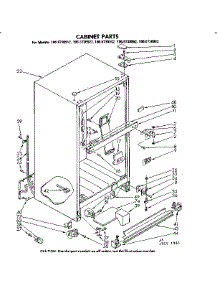 Cabinet Parts parts for Kenmore Refrigerator 106.8730982 (1068730982, 106 8730982) from AppliancePartsPros.com