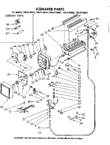 Icemaker Parts parts for Kenmore Refrigerator 106.8730982 (1068730982, 106 8730982) from AppliancePartsPros.com