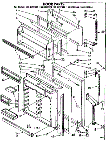 Door Parts parts for Kenmore Refrigerator 106.8732960 (1068732960, 106 8732960) from AppliancePartsPros.com