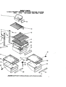 Shelf Parts parts for Kenmore Refrigerator 106.8739310 (1068739310, 106 8739310) from AppliancePartsPros.com