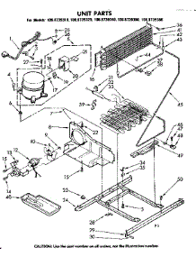 Unit Parts parts for Kenmore Refrigerator 106.8739310 (1068739310, 106 8739310) from AppliancePartsPros.com