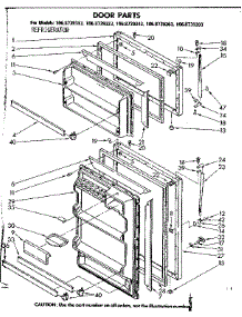 Door Parts parts for Kenmore Refrigerator 106.8739323 (1068739323, 106 8739323) from AppliancePartsPros.com