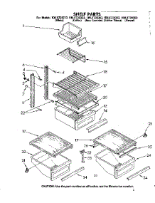 Shelf Parts parts for Kenmore Refrigerator 106.8739323 (1068739323, 106 8739323) from AppliancePartsPros.com