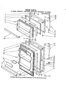 Door Parts parts for Kenmore Refrigerator 106.8739341 (1068739341, 106 8739341) from AppliancePartsPros.com